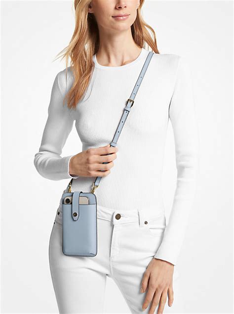 michael kors smartphone bag|michael kors saffiano leather bag.